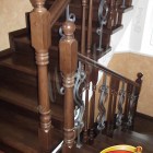 Монолитная лестница с облицовкой